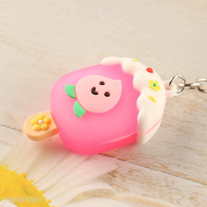New product popsicle shape portable silicone keychain for sale