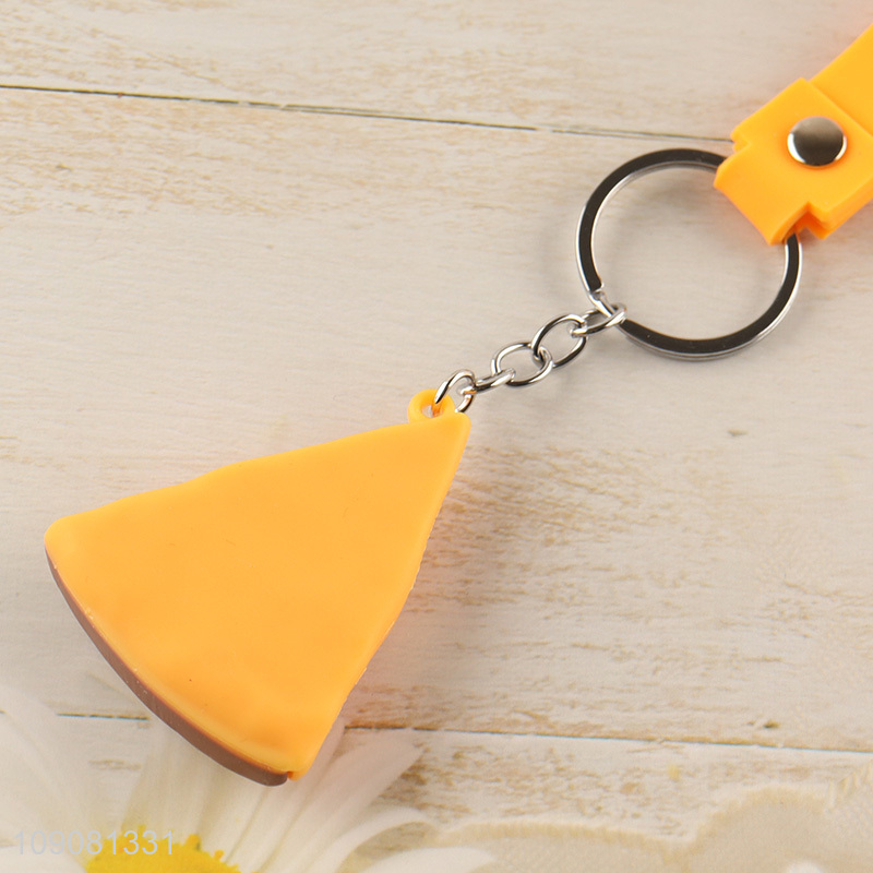 Factory direct sale cartoon portable silicone pendant keychain for gifts