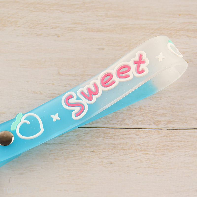 High quality portable silicone popsicle shape pendant keychain for gifts