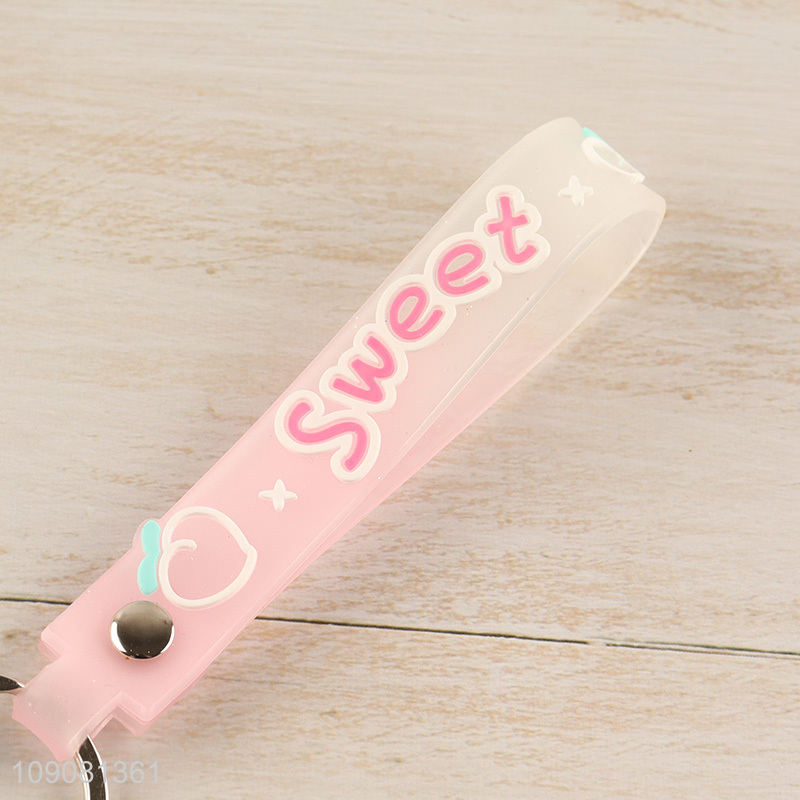 New product popsicle shape portable silicone keychain for sale