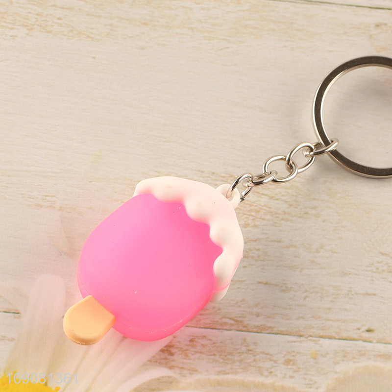 New product popsicle shape portable silicone keychain for sale
