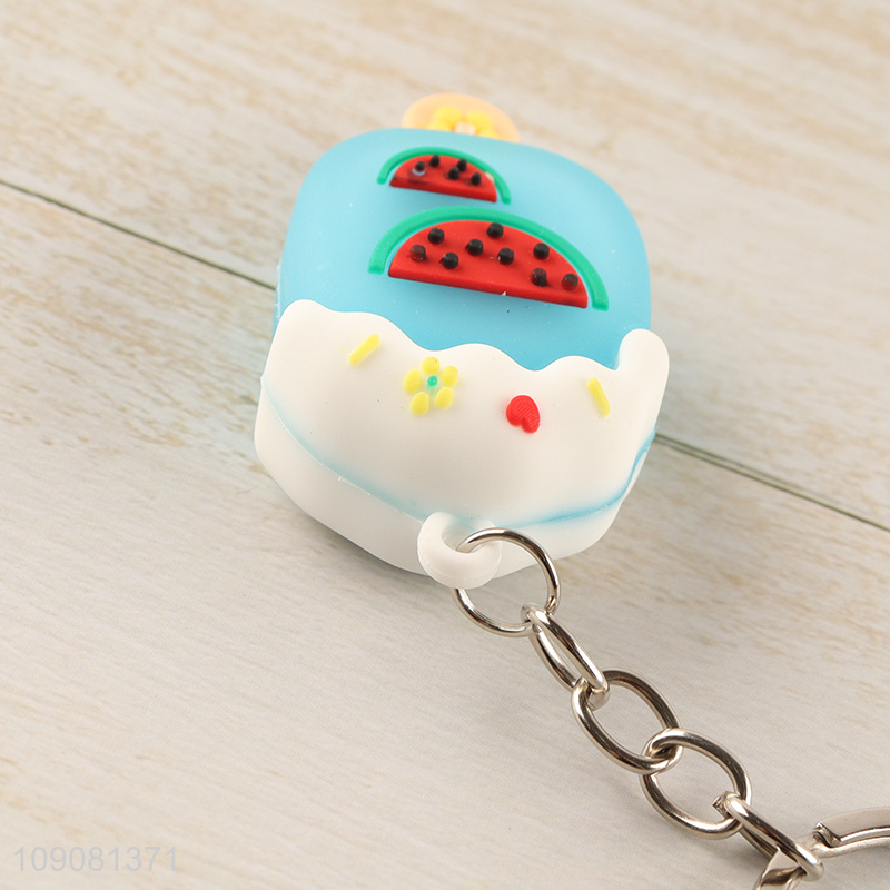 High quality portable silicone popsicle shape pendant keychain for gifts