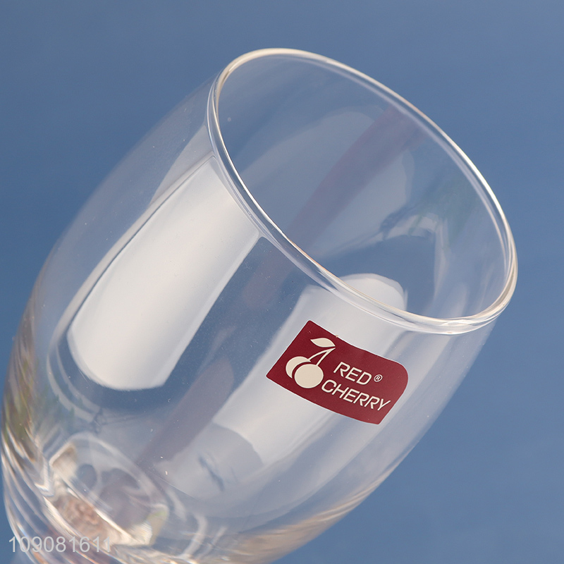 Hot products unbreakable clear glass wine glasses champagne glasses goblet