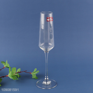 New arrival clear unbreakable glass goblet wine glasses champagne glasses