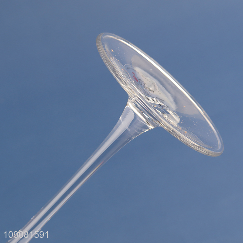 New arrival clear unbreakable glass goblet wine glasses champagne glasses