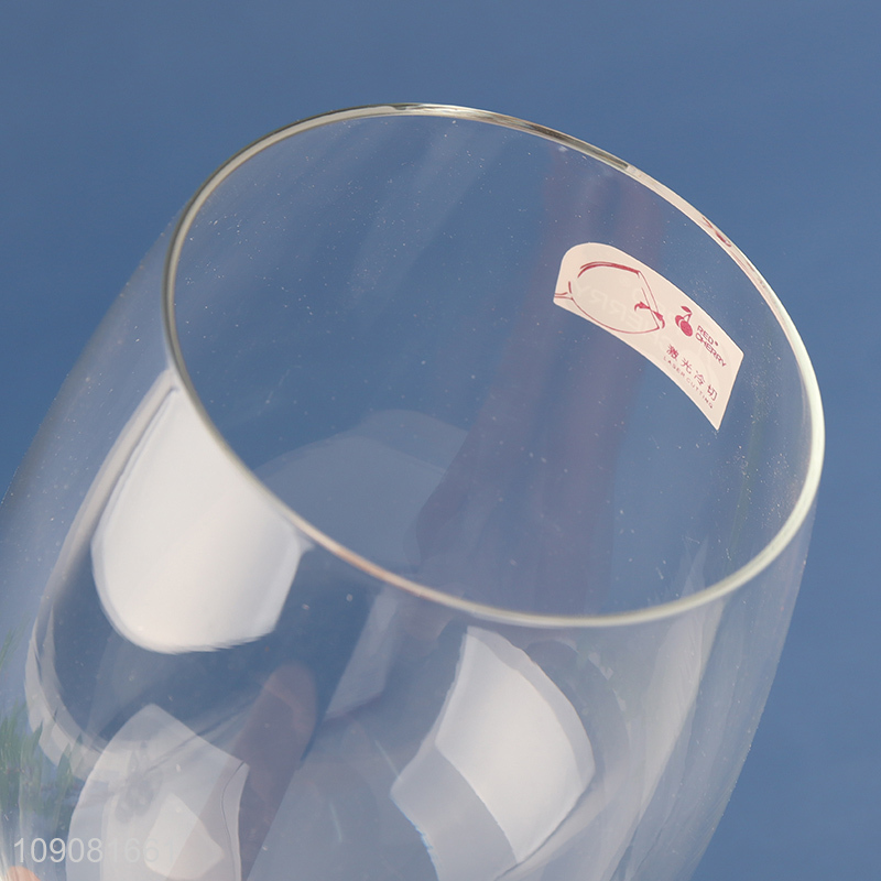 Factory price unbreakable glass goblet glass wine glasses champagne glasses