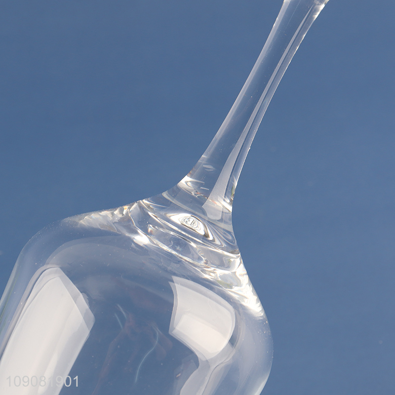 Yiwu market clear glass 360ml wine glasses champagne glasses goblet for sale