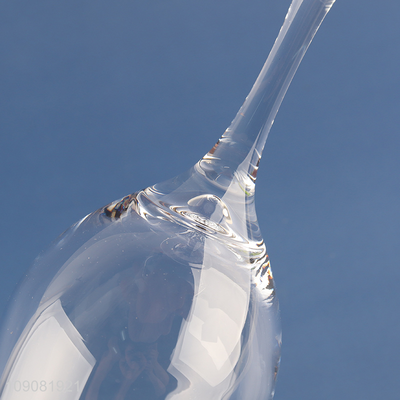 Top selling unbreakable clear glass 340ml wine glasses champagne glasses wholesale
