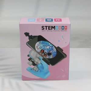 New Product Educational Microscope Science Kit with LED Light for Kids
