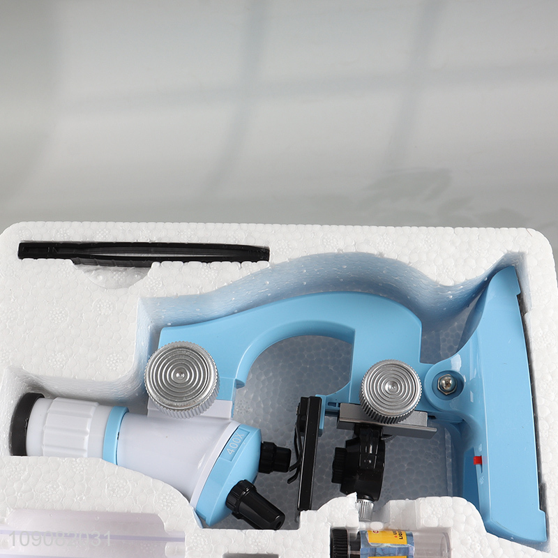 New Product Educational Microscope Science Kit with LED Light for Kids