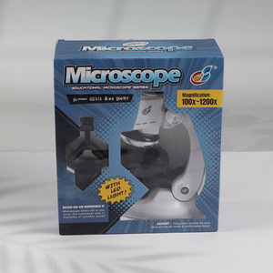 China Imports Biological Microscope Science Kit with 100X-1200X Microscope