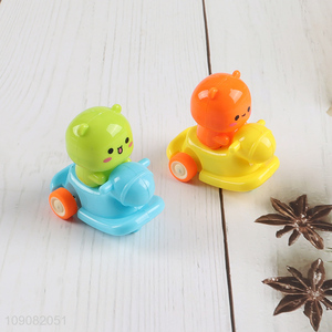 Wholesale Cute Animal Design Plastic Car Mini Pull-Back Car Toy