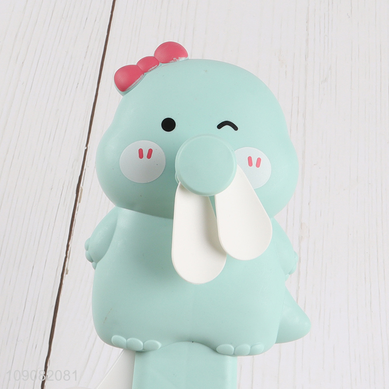 Good Quality Summmer Mini Kids Fan Cute Hand Pressure Dinosaur Fan