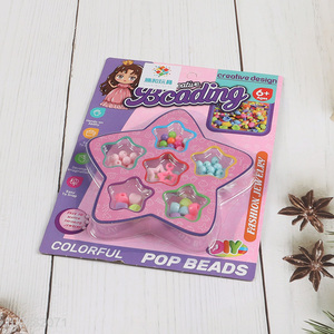 Wholesale Colorful Pop Beads Diy Jewelry Necklace Bracelet Making Kit