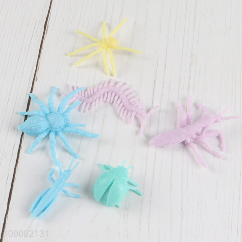 Good Quality 12 Pieces Plastic Insects And Bugs Toy Fake Bug Toys