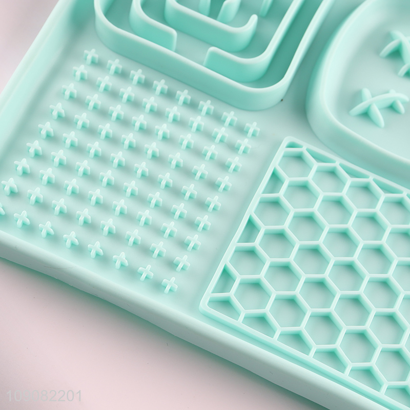 Factory price silicone pet supplies pet slow food bowl for dog