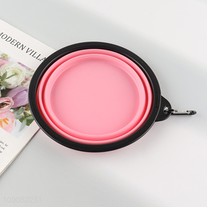 Top products portable outdoor folding pets food bowl for sale