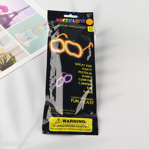 China factory pumpkin shape fluorescent glasses party glasses for Halloween