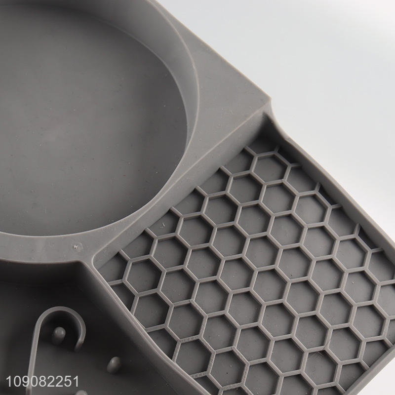 Best selling silicone pet dog slow food bowl pet supplies with suction up