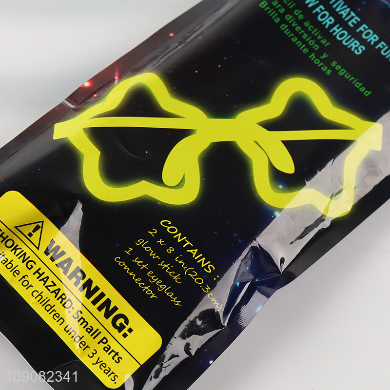 Top quality star shape fluorescent glasses party glasses for sale
