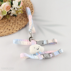 Factory price cute puppy pet <em>dog</em> polyester pet chest <em>leash</em> for sale