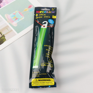 Yiwu market festival party supplies 6inch glow stick with hook