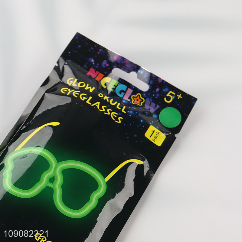 New products glow skull eyeglasses fluorescent glasses party glasses for Halloween