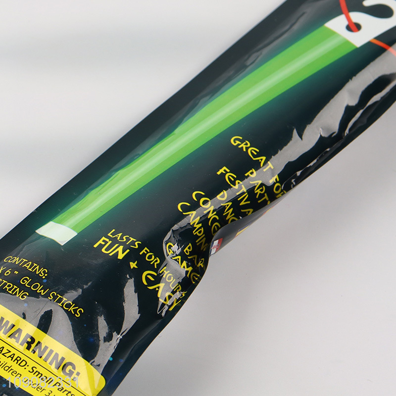 Yiwu market festival party supplies 6inch glow stick with hook