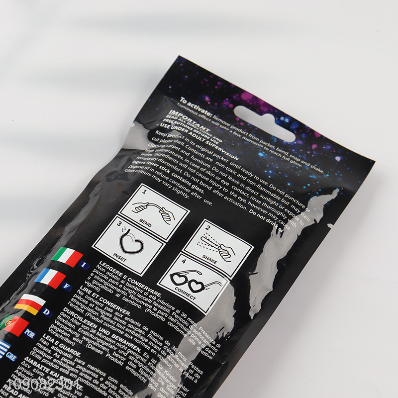 Best sale heart shape fluorescent glasses party glasses wholesale