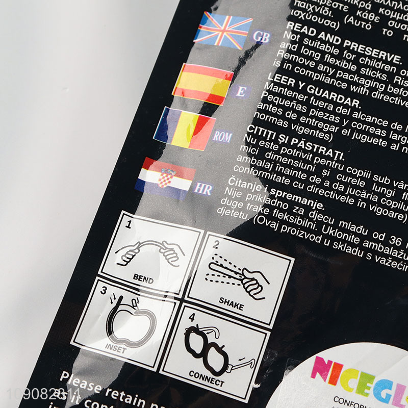 China factory pumpkin shape fluorescent glasses party glasses for Halloween