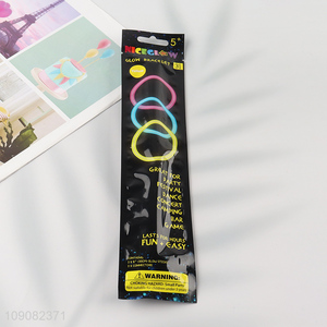 Best sale 3pcs multicolor party supplies glow bracelet for jewelry