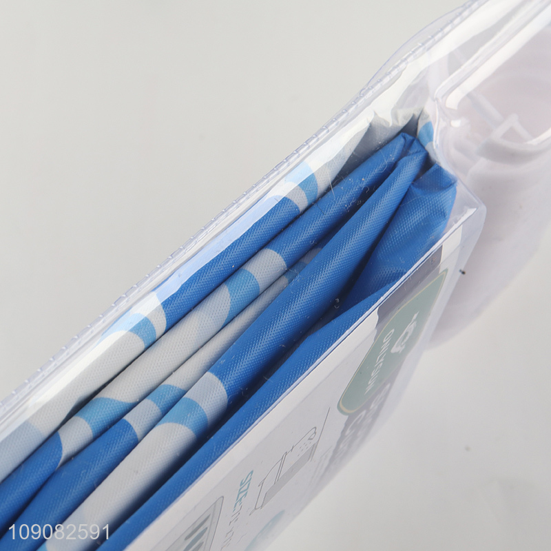 China supplier bathroom accessories PE shower curtain with hook set
