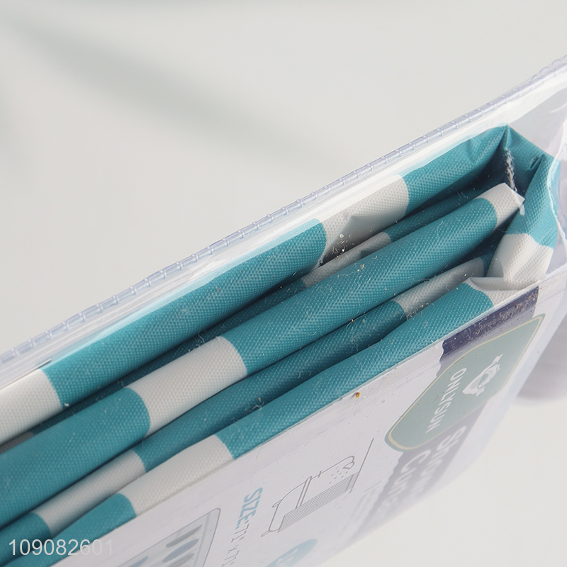 New arrival waterproof PE shower curtain with hook for bathroom accessories