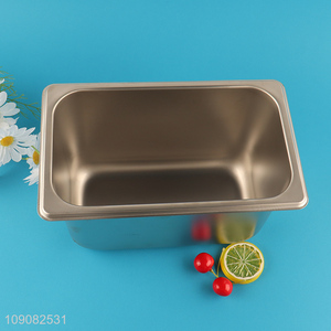 Best selling rectangle stainless steel GN Pan food container for restaurant
