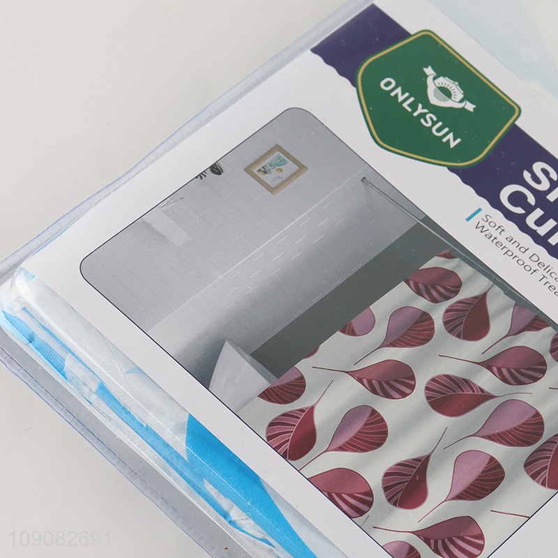 Most popular bathroom accessories PE shower curtain bath curtain