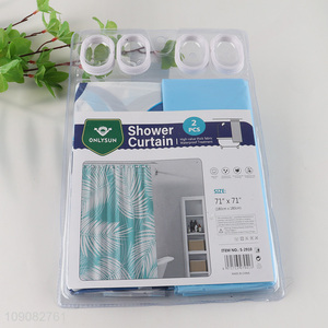 China factory waterproof home hotel PE shower curtain bath curtain