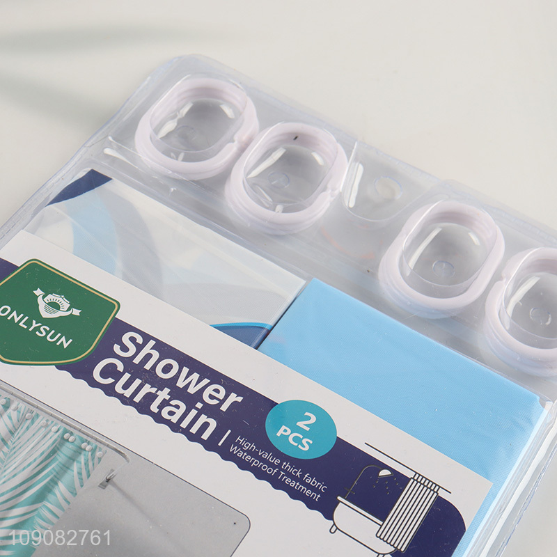 China factory waterproof home hotel PE shower curtain bath curtain