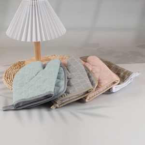 Factory Price 2Pcs Non-Slip Oven Glove Pot Holder for Baking Cooking