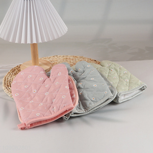 Wholesale 2Pcs Heat Resistant Non-Slip Oven Mitt and Pot Holder Set