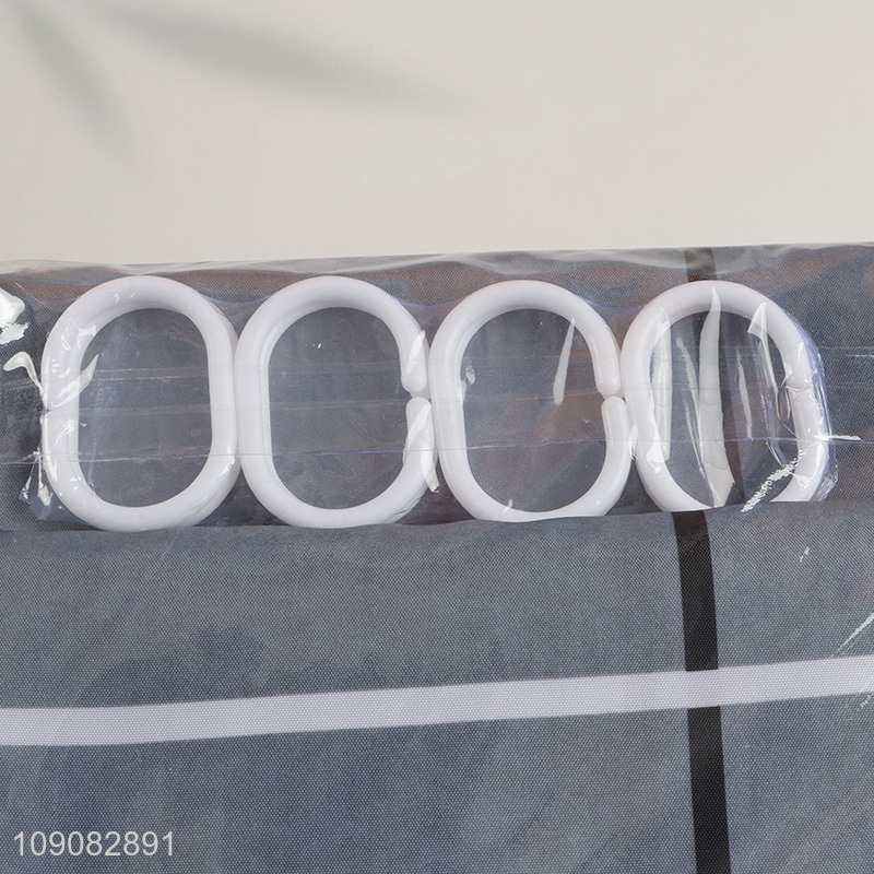 High Quality 180X180cm Polyester Shower Curtain Waterproof Bath Curtain