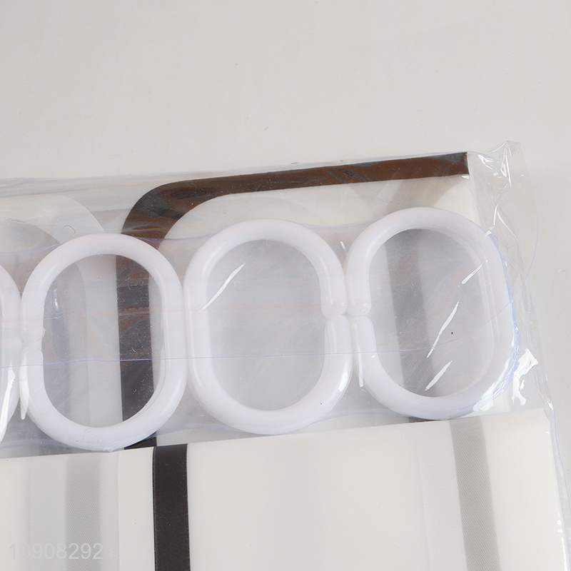 Wholesale 180X180cm Custom Print Water Resistant PEVA Shower Curtain