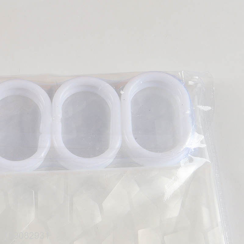 China Wholesale 180X180cm Water Resistant EVA Shower Curtain for Bathroom