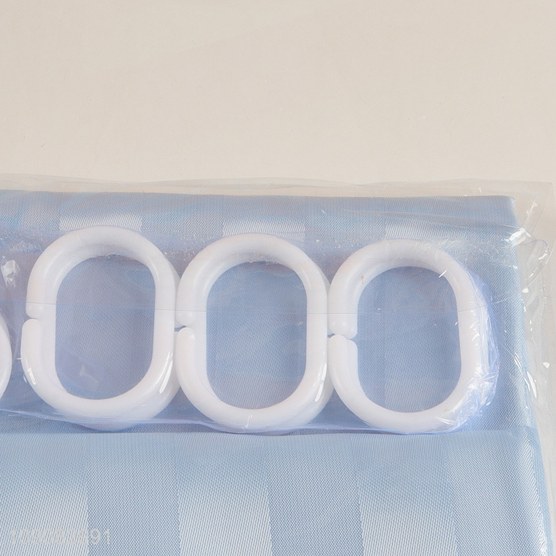 Hot Selling 180X180cm Sturdy Water Resistant Polyester Shower Curtain