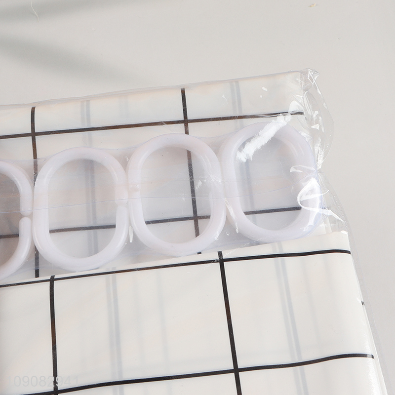 New Product 180X180cm Mildew Proof Plastic Shower Curtain for Bathroom