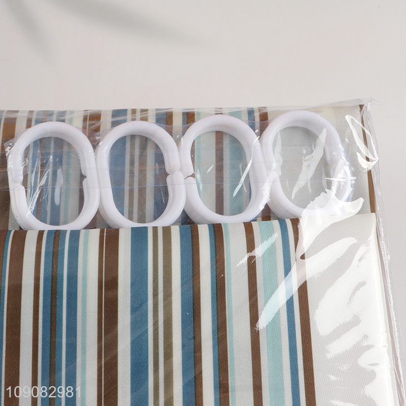 High Quality 180X180cm Polyester Shower Curtain Polyester Bath Curtain