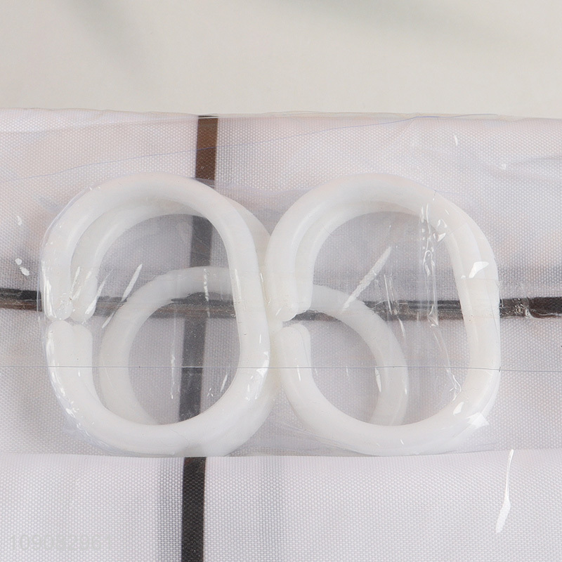 Factory Price 180X180cm Polyester Shower Curtain Waterproof Bath Curtain