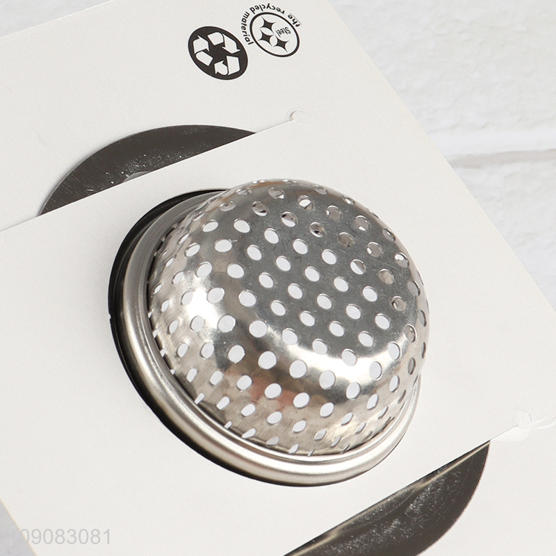 China Imports Stainless Steel Kitchen Sink Strainer with Large Wide Rim