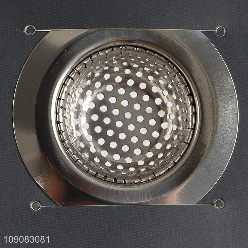 China Imports Stainless Steel Kitchen Sink Strainer with Large Wide Rim