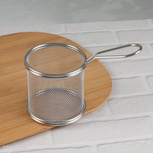 New Product Stainless Steel Fine Mesh Frying Basket Strainer Basket