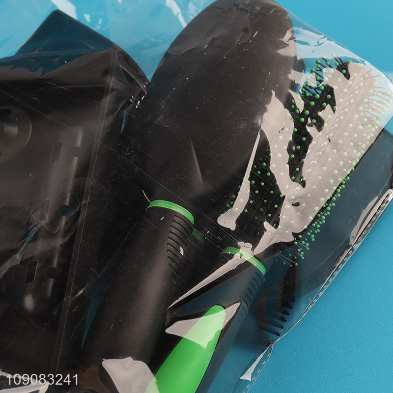 Low price 5pcs professional hair salon set hair comb makeup mirror set